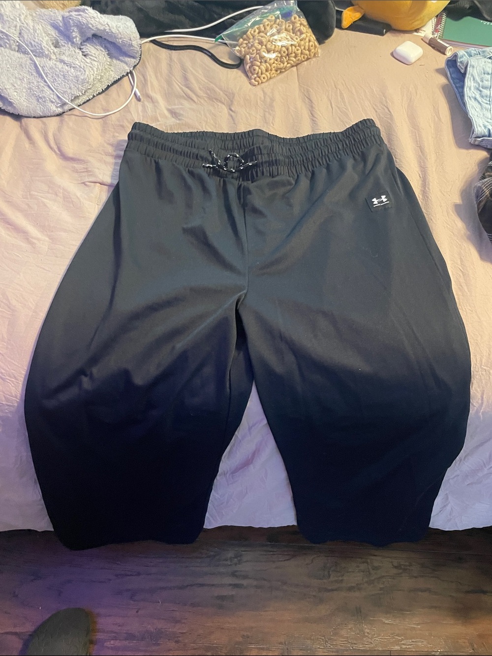 Under Armour Black Performance Jogger Pants with Logo